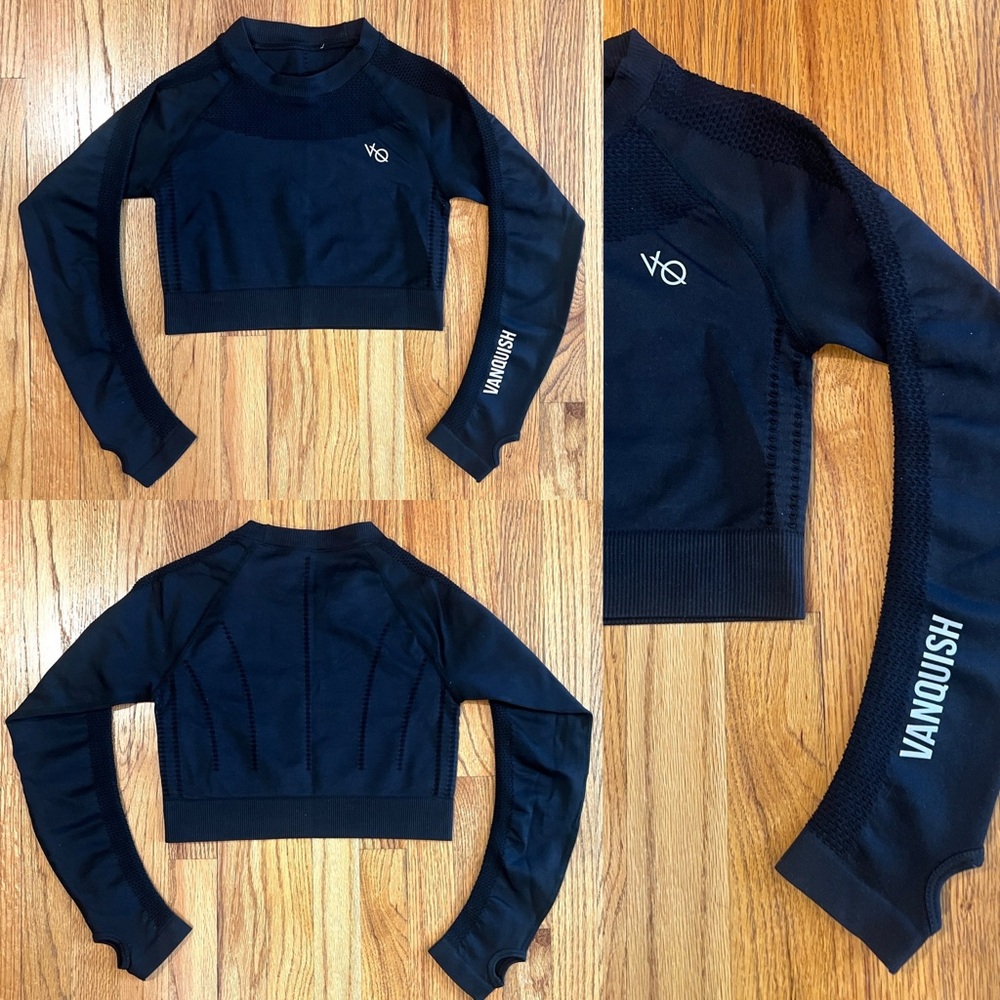 Vanquish Fitness Long Sleeve Crop Top